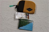 Sherpania Earth Friendly Yellow and Brown Coin Bag