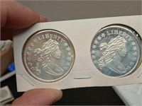 2-1oz silver rounds