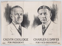 COOLIDGE DAWES 1924 JUGATE CAMPAIGN POSTER