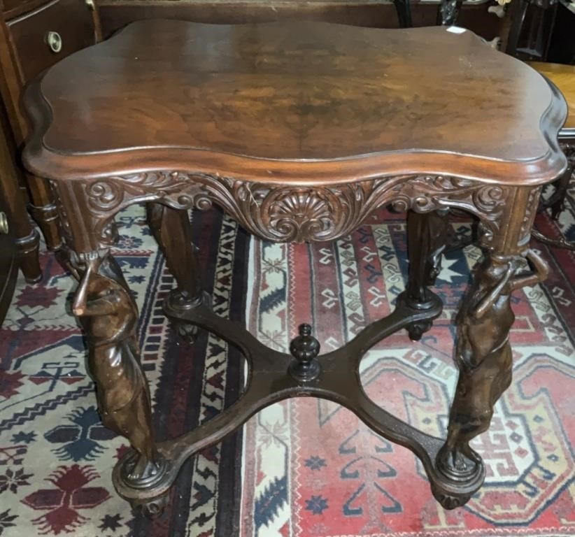 Vintage French Style Ornate Side Table ,