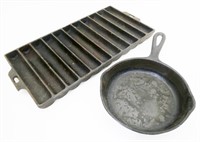Wagner Cast Iron Skillet & Bread Stick Pan