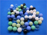 Bag Lot Vintage Marbles Clear & Colored Beauties