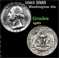 1965 SMS Washington Quarter 25c Grades sp65