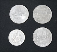 4 pcs Assorted CAD Coins