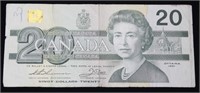 1991 CAD $20 Banknote - With BPN