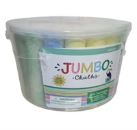 Jumbo Sidewalk Chalk Bucket Set 36 Pieces w/