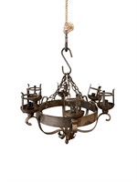 6 Cage Lights Iron French Fixture