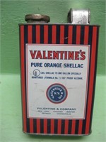 Vintage 1 Gallon Valentine's Orange Shellac
