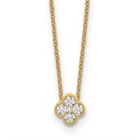14 Kt-Lab Grown Diamond Necklace