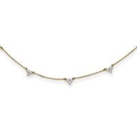 1.00 Ct- Lab Grown Diamond Necklace 14 Kt