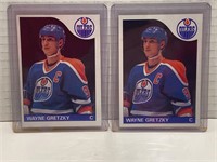 2 X Wayne Gretzky TOPPS 85/86 Cards