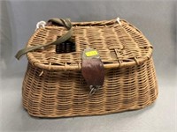 Vintage Wicker Fishing Creel