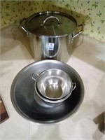 Stainless Stock Pot & Bowls