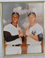 Framed Photo of Roger Maris & Mickey Mantle