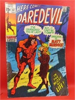 1969 Marvel Daredevil #57 Old 15 Cent Comic Book