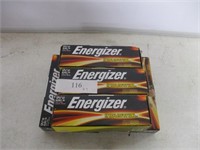 7 Boxes Energizer 9v Batteries