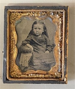 Antique Ambrotype Art Photography of Child