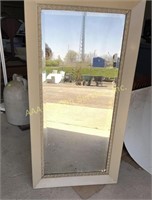 Large rectangular wall mirror 46in x 23.75in