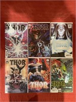 6 bagged and backed comics