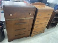 2 vintage chest of drawers