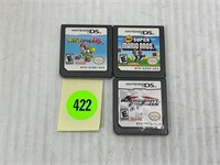 LOT OF 3 MARIO DS GAMES - YOSHI’S ISLAND DS, NEW