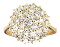 18kt Gold 1.67 ct Natural VVS1 Diamond Ring