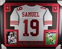 Autographed Deebo Samuel Custom Framed Jersey