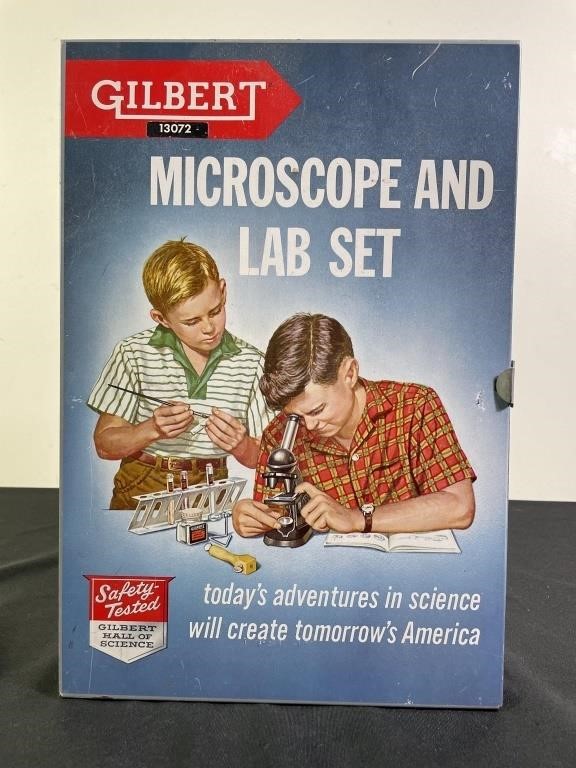 1930’s Gilbert Toy Microscope & Lab Set