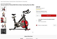 B9048  Sunny Health Cycling Exercise Bike