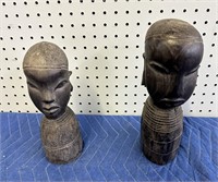 HAND CARVED EBONY WOOD STATUES IN TANZANIA PEX