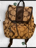 Coach full size backpack