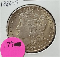 1880-S MORGAN SILVER DOLLAR