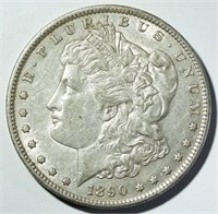 1890-S MORGAN DOLLAR AU