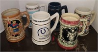 Lot w/ Vtg Steins incl Pabst King Gambrinus,
