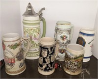 Lot w/ Vtg Steins incl Kingwood American Legion,