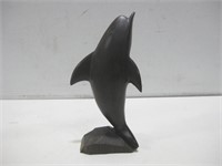 11" Wood Dolphin Art