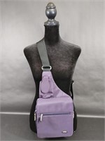 Purple Travelon Anti Theft Nylon Crossbody Bag