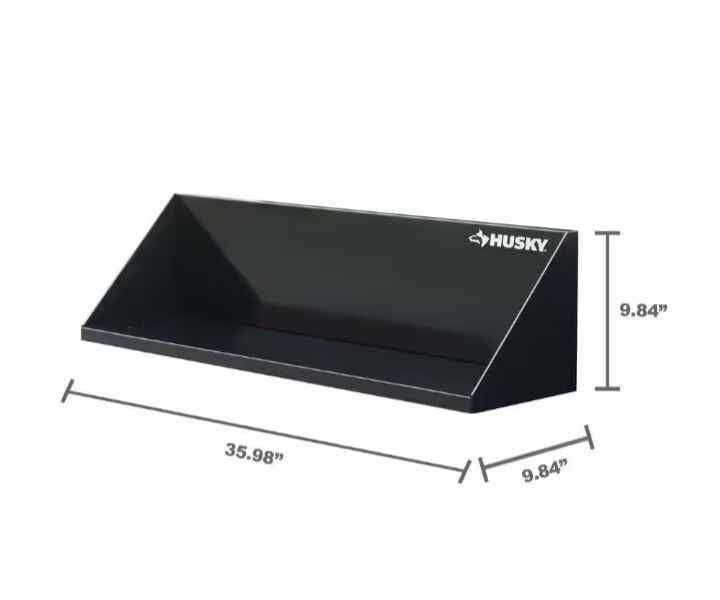 Husky Steel Garage Wall Shelf in Black (36 in)