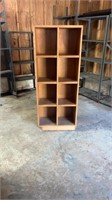 Pressed wooden bookshelf