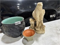 Eagle Statue, Planters