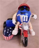 M&M's Freedom Rider candy dispenser, 10" tall
