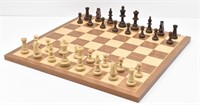 Wood Chess Set Complete w/ Lg Board