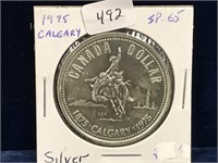 1975  Can Silver Dollar  SP65