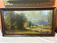 Vintage Landscape Print by E Thomas