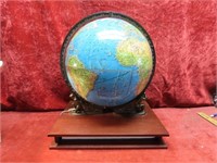 Vintage globe & atlas book.