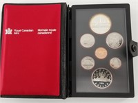 1980 Canadian proof set, with silver and nickel do
