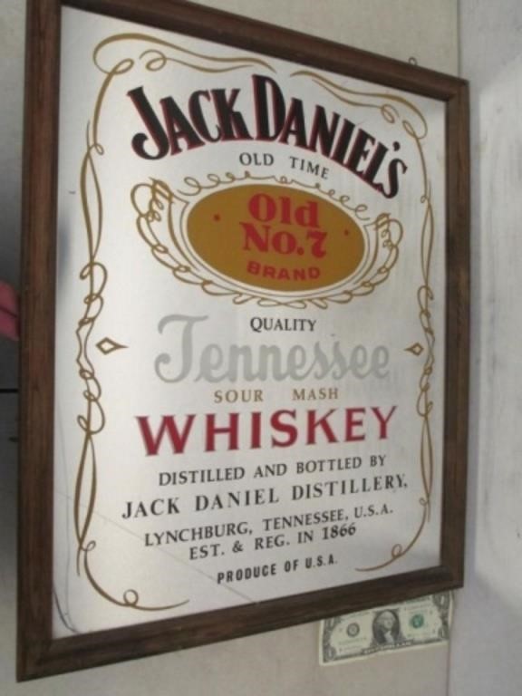 Jack Daniels Tennessee Whiskey Framed Mirror