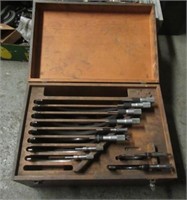 (10) Starrett micrometers. Size range from 2" to