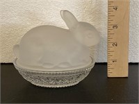 Imperial Glass Bunny on a Nest