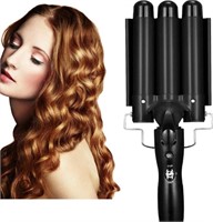 (New)3 Barrel Hair Curling Iron Wand Temperature